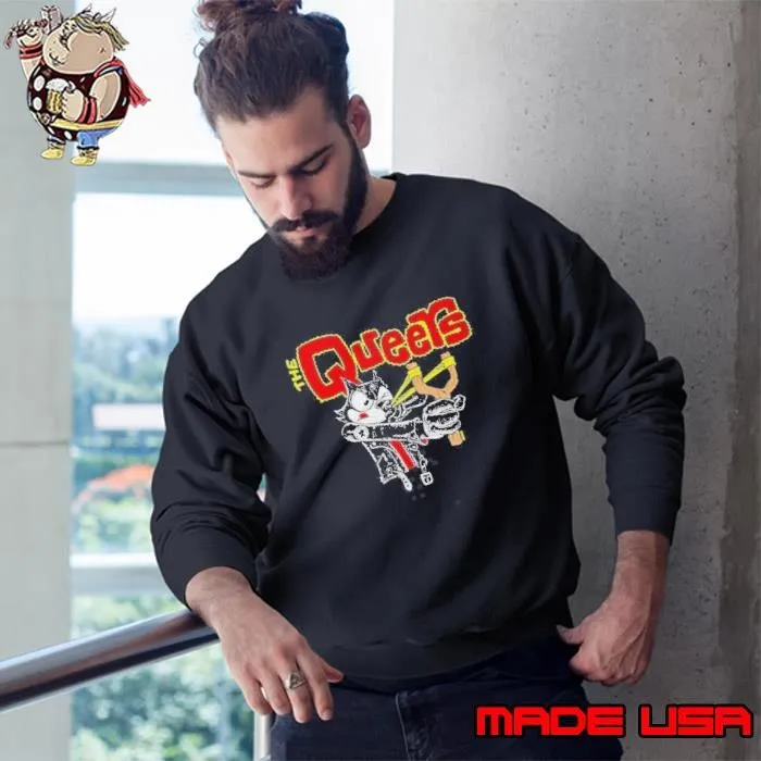 The Queers Slingshot Cat Felix Sweatshirt