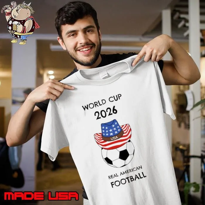 World cup 2026 usa real american football usa flag Unisex