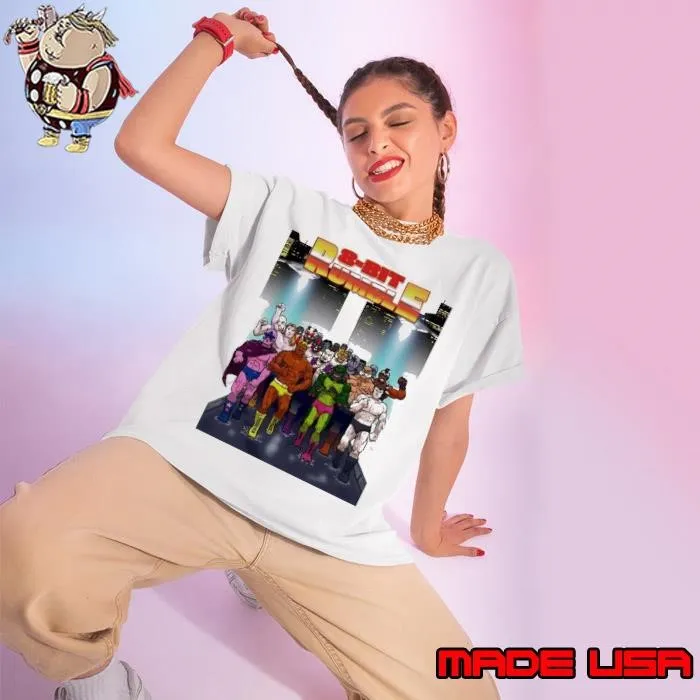 8-bit Rumble cartoon Ladies tee