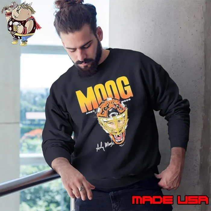 Andy Moog Boston Tiger mask signature Sweatshirt