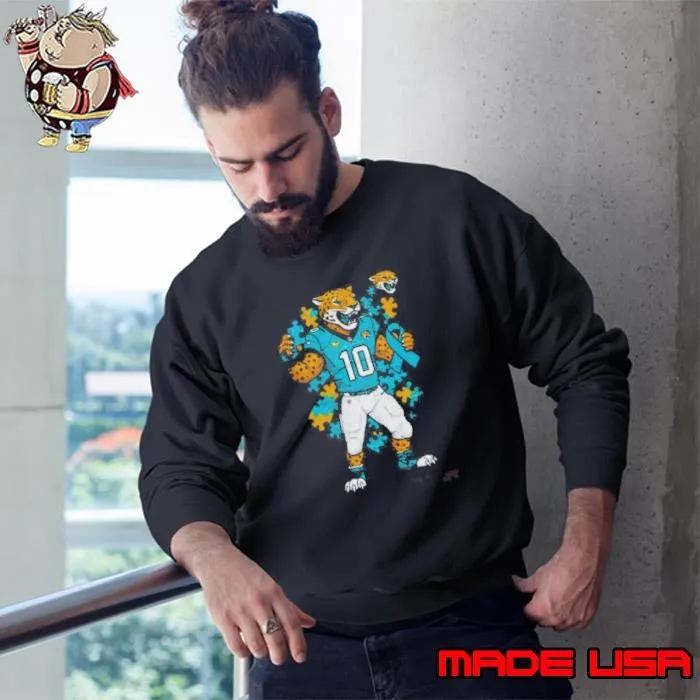 Autism Awareness Jacksonville Jaguars Mascot 2025 Sweatshirt