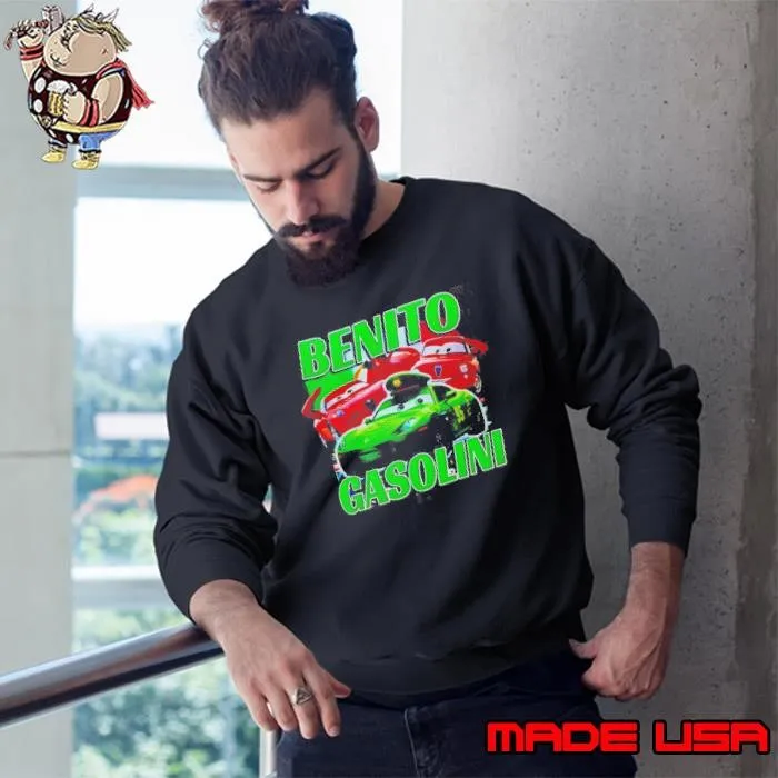 Benito Gasolini Giuseppe Motorosi Cartoon Sweatshirt