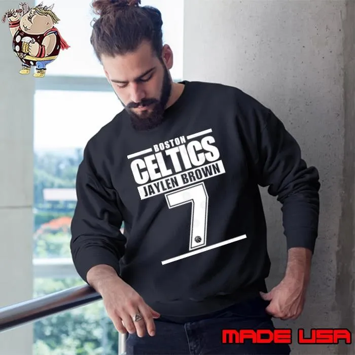 Boston Celtics Jaylen Brown 7 Basketball Varsity Sweatshirt