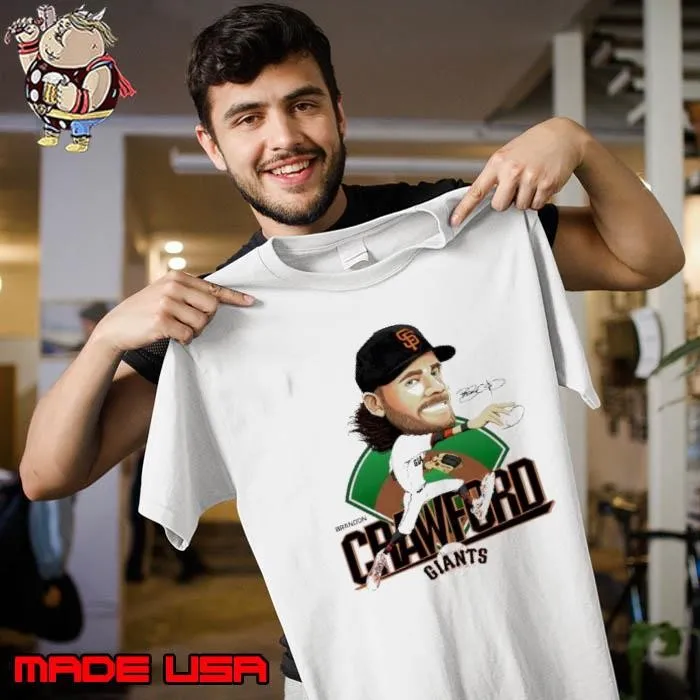 Brandon Crawford caricature San Francisco Giants signature Unisex