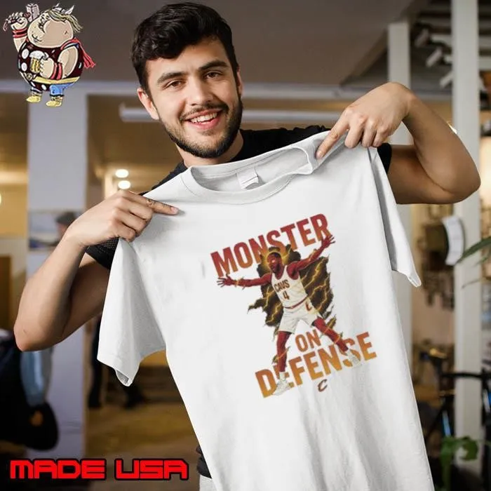 Cleveland Cavaliers Evan Mobley Monster on defense NBA Unisex