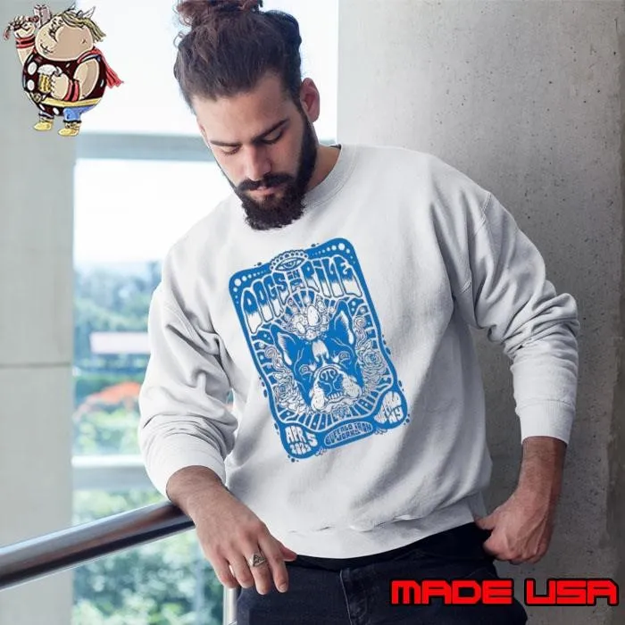 Dogs in a Pile Buffalo Iron Works Buffalo Sweatshirt