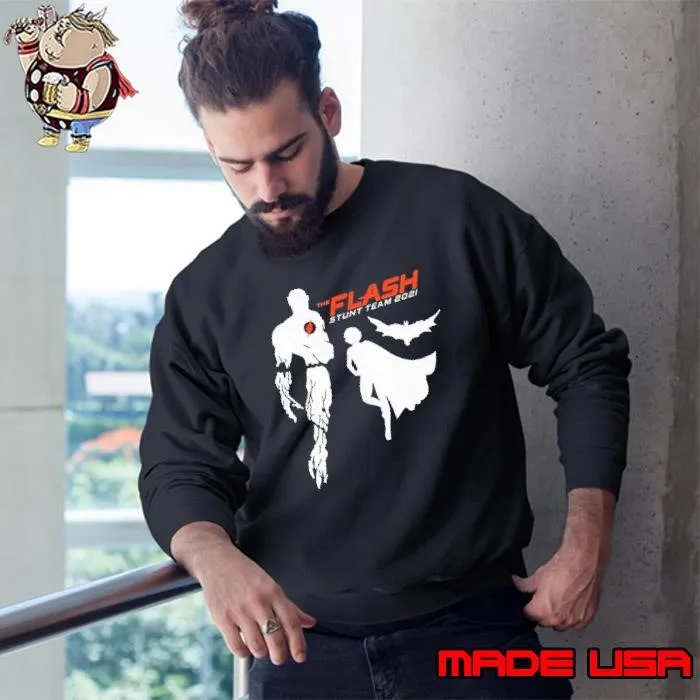 Ezra Miller Michael Keaton Batman the flash stunt team 2021 Sweatshirt