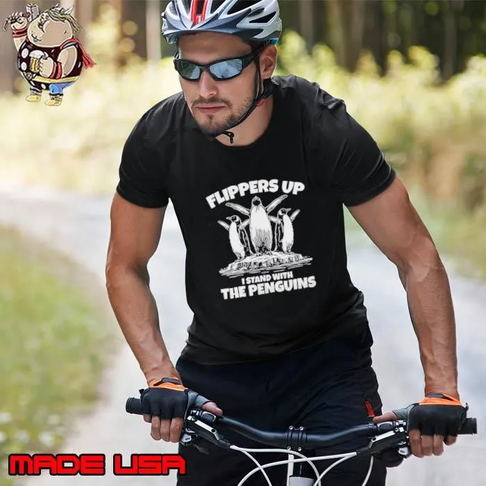 Flippers Up I Stand With The Penguins Resist Shirt