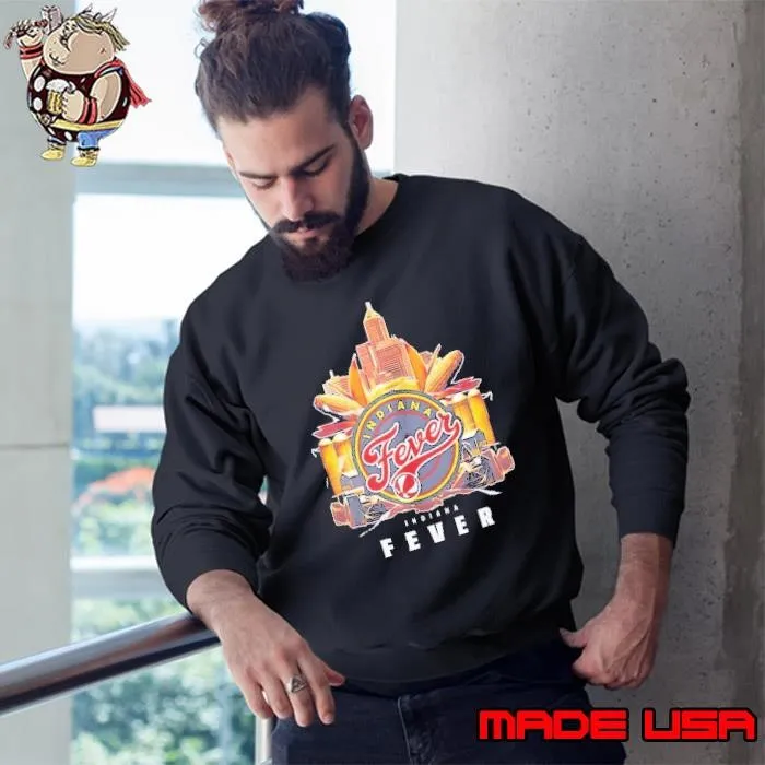 Indiana Fever corn maze city skyline Sweatshirt