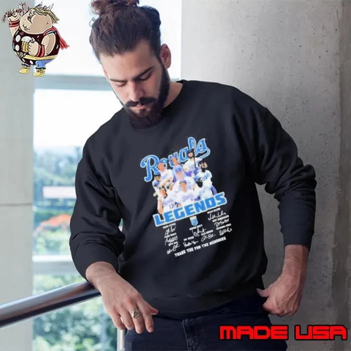 Kansas City Royals Legends Thank You For The Memories Signatures shirts Sweatshirt
