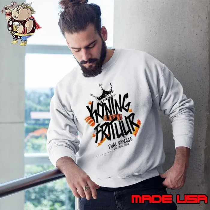King Frituur Dual Damage Live Laugh Friture 2025 shirt