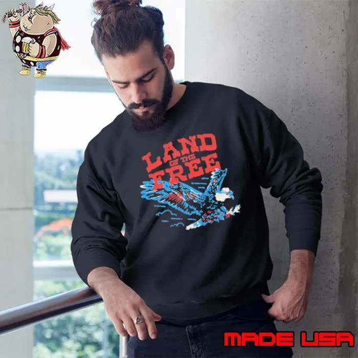 Land Of The Free Eagles Sweatshirt