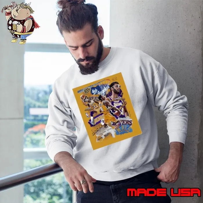 Los Angeles Lakers 30 NBA teams and graphics Sweatshirt