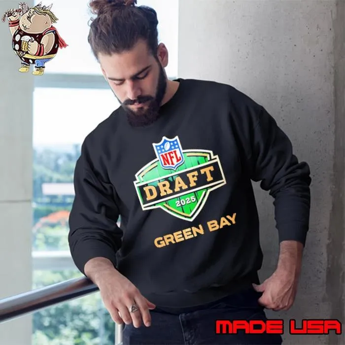 NFL Draft 2025 Green Bay Packers logo shirt