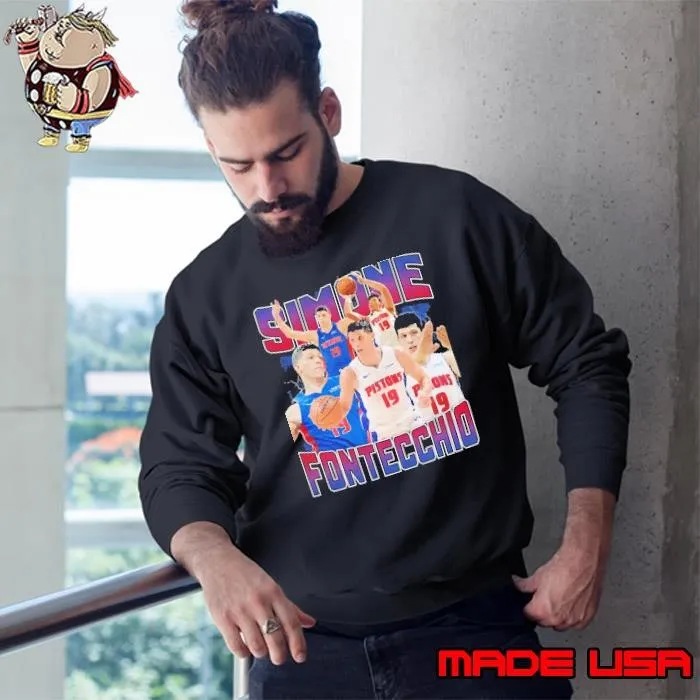Simone Fontecchio Italian professional basketball Detroit Pistons T-Shirt