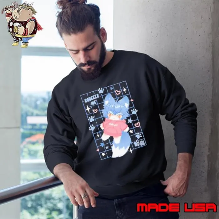 Squeeze me wolf plush girls Sweatshirt