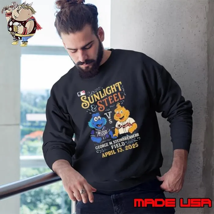 Tampa Bay Rays vs Atlanta Braves Sunlight Steel George M. Steinbrenner Field Sweatshirt