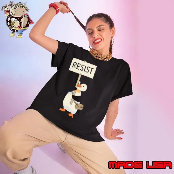 Vintage Protest Penguin Resist Penguin Activism Graphic shirt
