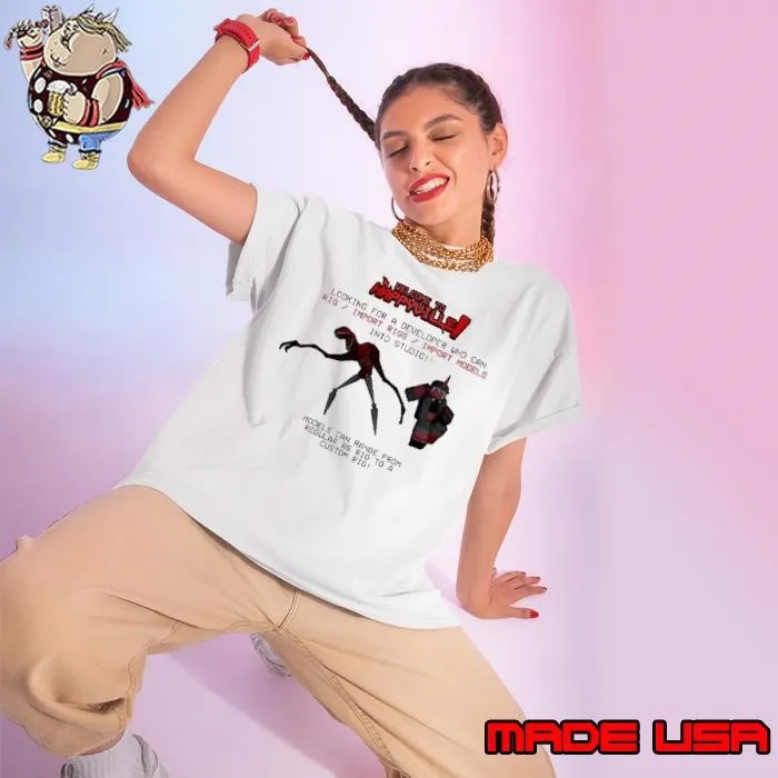 Welcome to Happyville looking for a Developer who can rig Ladies tee
