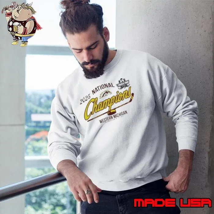 Western Michigan University Men’s Hockey 2025 National Champions logo Sweatshirt