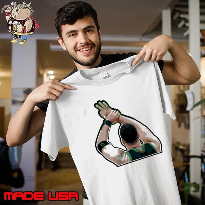 Boston Celtics Jayson Tatum wrist celly shirt