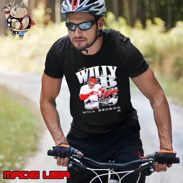 Cincinnati Reds Will Benson 30 It’s Willy B Time Vintage T Unisex