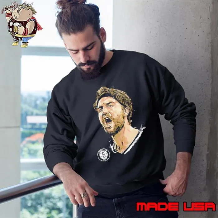 Drew Timme Brooklyn Nets basketball player portrait shirt