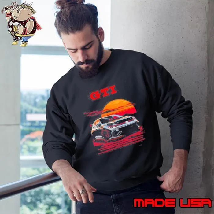 GTI car sunset shirt