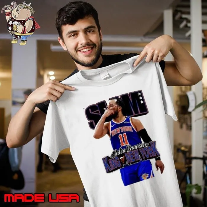Jalen Brunson New York Knicks SLAM king of New York cover Unisex