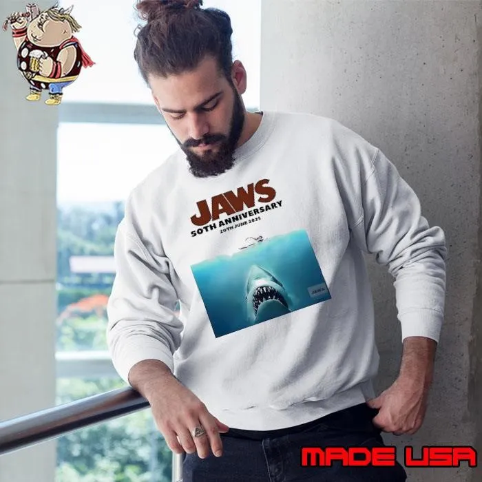 Jaws 50th anniversary 20th june 2025 shark shirt