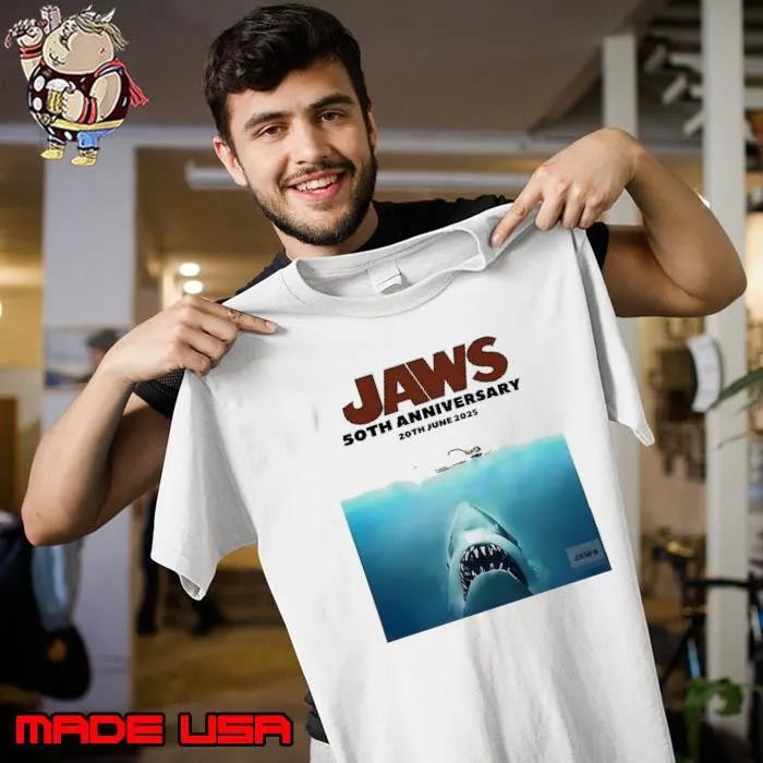 Jaws 50th anniversary 20th june 2025 shark Unisex