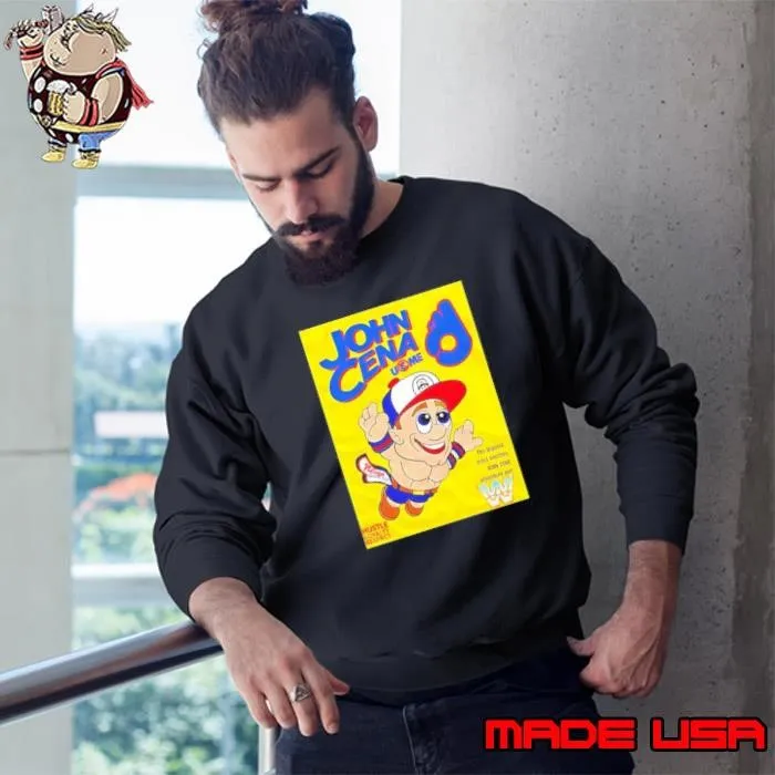 John Cena never give up WWE cartoon shirt