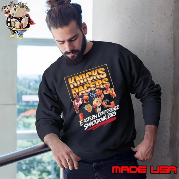 Knicks Vs Pacers Eastern Conference Smackdown 2025 Vintage Bootleg Shirt