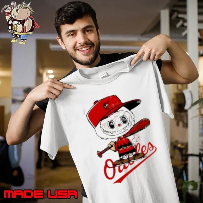 Labubu Charlie Brown Baltimore Orioles Unisex