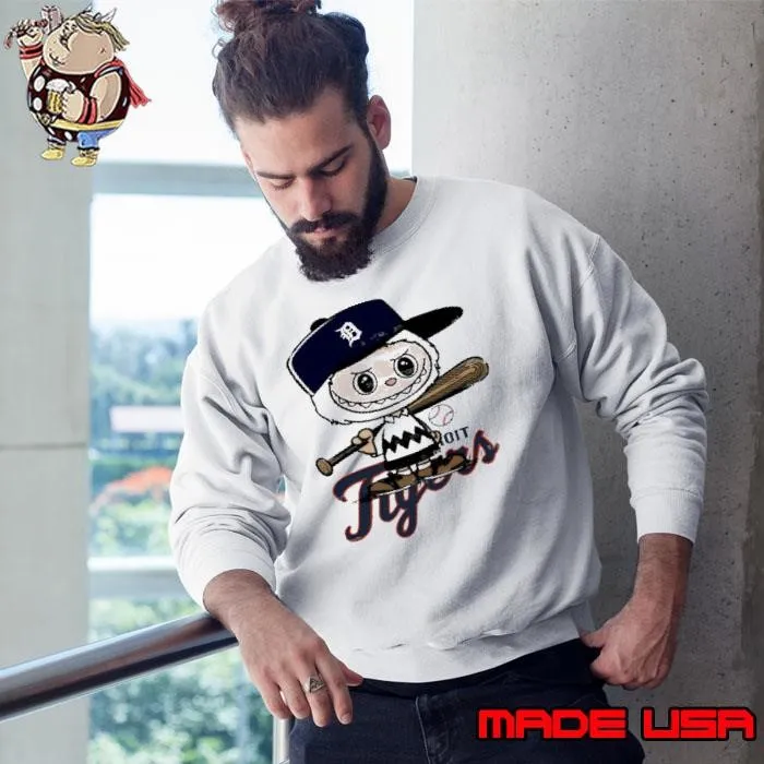 Labubu Charlie Brown Detroit Tigers shirt