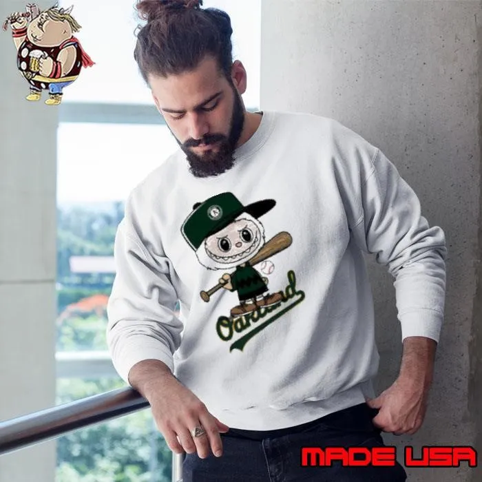 Labubu Charlie Brown Oakland Athletics shirt