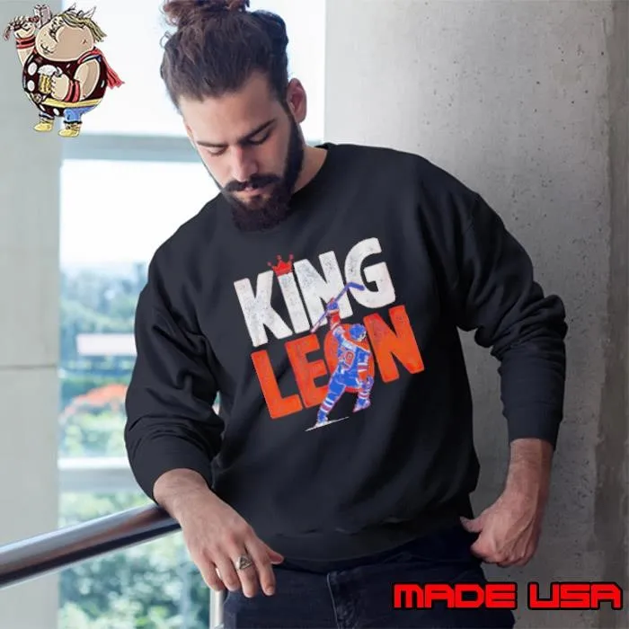 Leon Draisaitl King Leon Edmonton Oilers Sweatshirt
