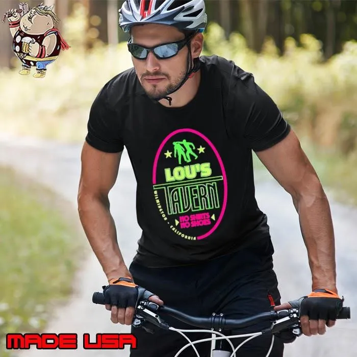 Lou’s Tavern no shirts no shoes California Unisex