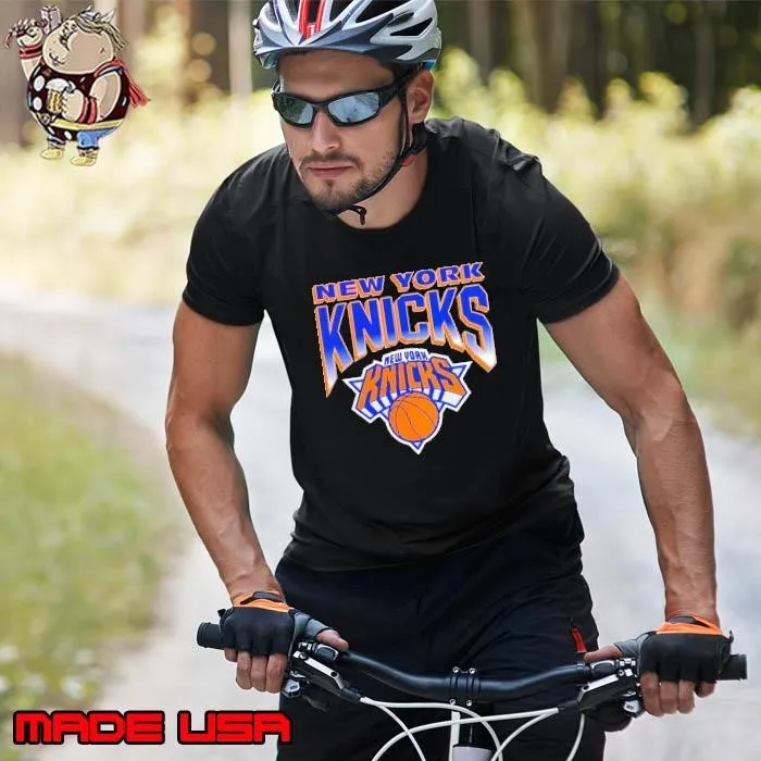 New York Knicks basketball block front logo shirt
