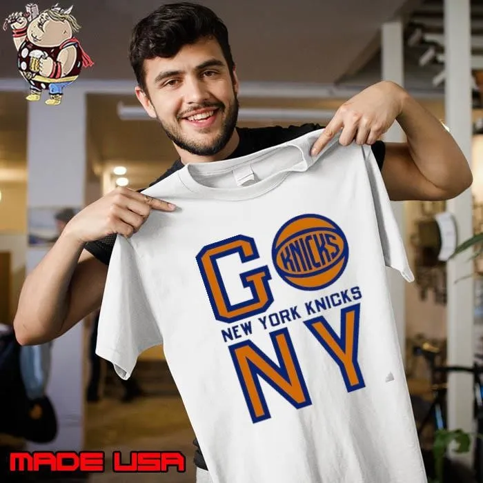 New York Knicks basketball go NY logo shirt