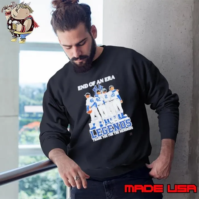 New York Yankees End Of An Era Legends Thank You For The Memories Signatures Sweatshirt