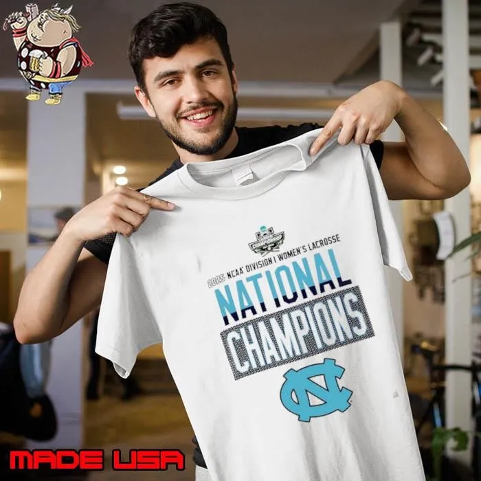 North Carolina Tar Heels 2025 NCAA DI women’s Lacrosse National Champions logo shirt