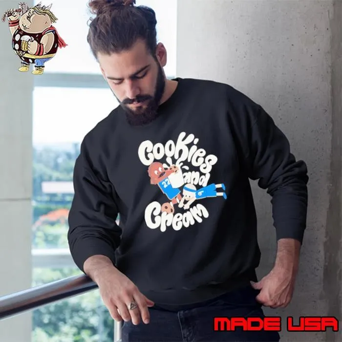 Oklahoma City Thunder Cason Wallace and Alex Caruso cookies and cream cartoon Sweatshirt