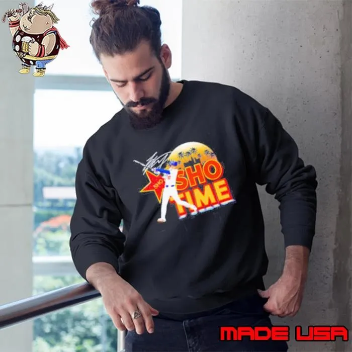 Shohei Ohtani Sho-time signature sunset Sweatshirt