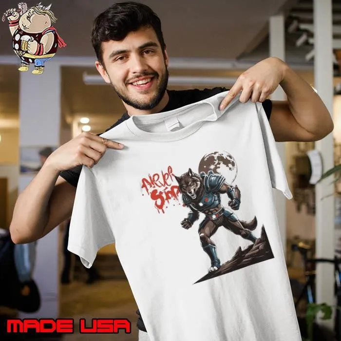 Werewolf Warrior never stop mascot shirt