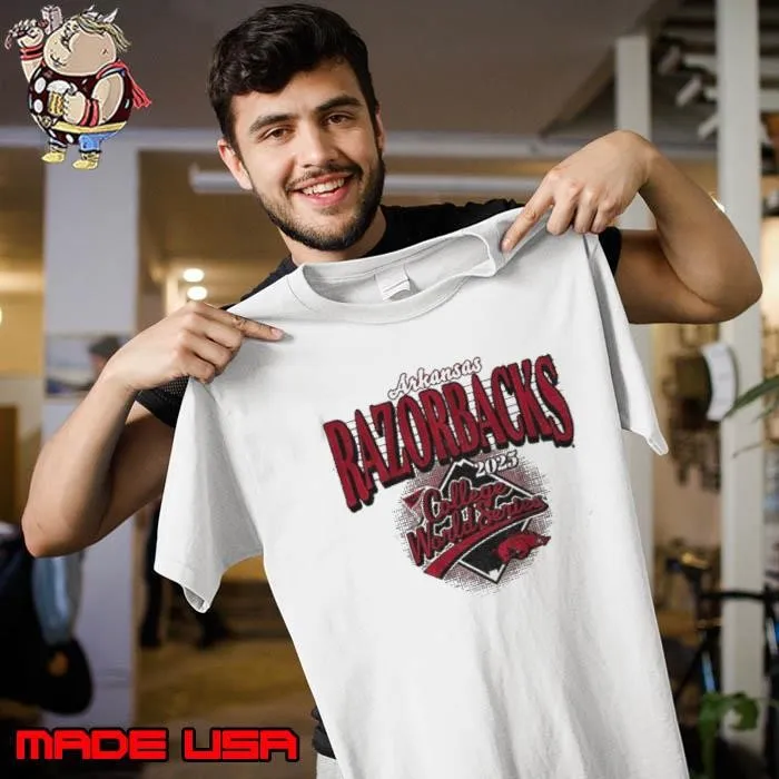 Arkansas Razorbacks MLB Baseball 2025 College World Series Unisex