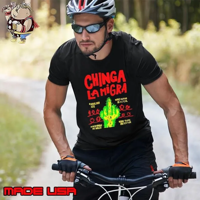 Chinga la migra abolish ice cactus protest no human illegal Unisex