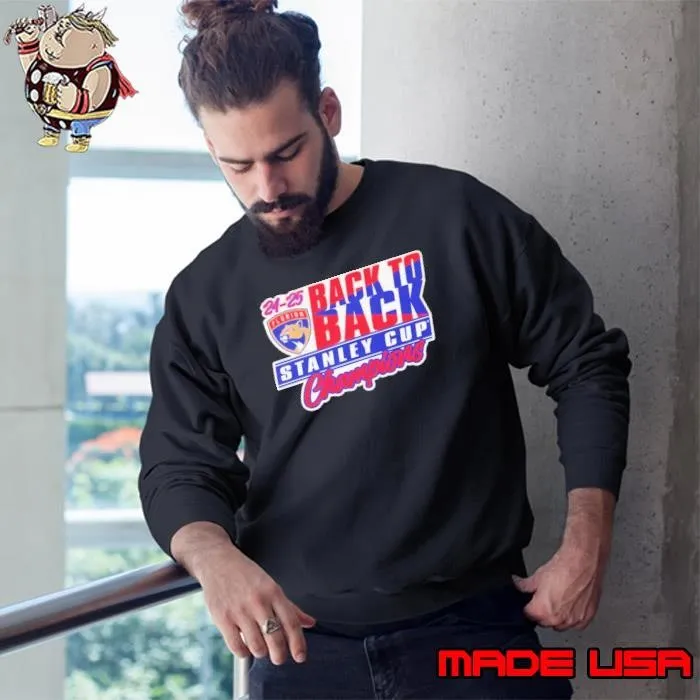 Florida Panthers 24-25 Back To Back Stanley Cup Champions Sweatshirt