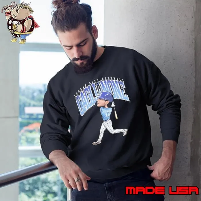 Jac Caglianone Kansas City Royals MLB baseball cartoon shirt