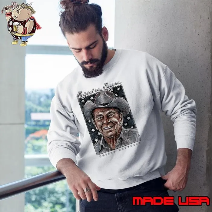 Ronald Reagan Raised On Reagan Burlebo Graphic shirt
